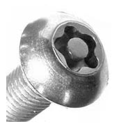 5 Lobe Pin anti theft  button head sleeve anchors
